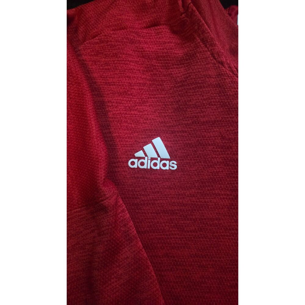 Adidas Full-Zip Track Jacket / Fleece Sweatshirt 2XL | Red